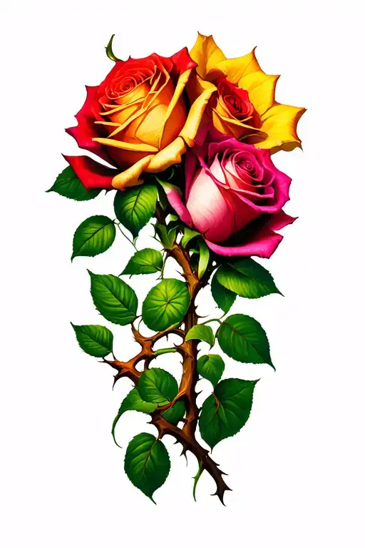 Thorn And Roses Intertwined