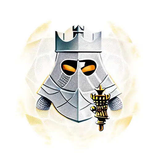 Chess Knight With Honeycomb
