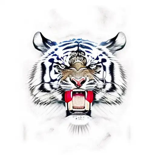 Tiger Flinching Teeth