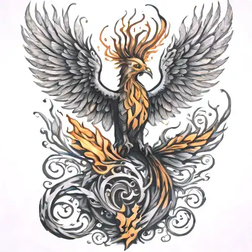 Phoenix Rising From The Ashes