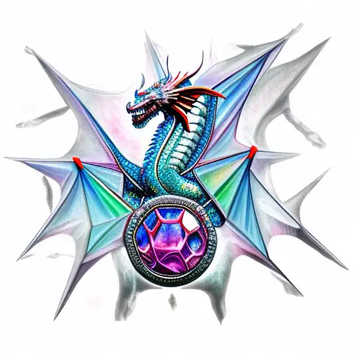 Crystal Medieval Dragon