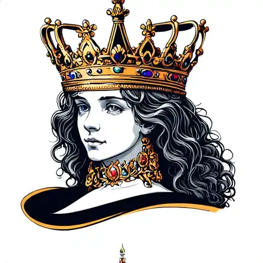 A Queen Crown And A King Crown