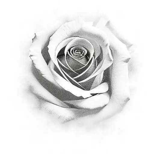 Black Rose With Cross