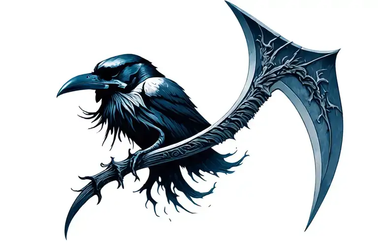 Raven Skull Scythe