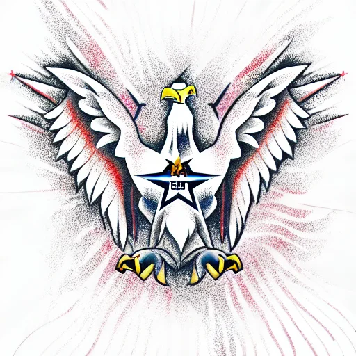Eagle American Flag