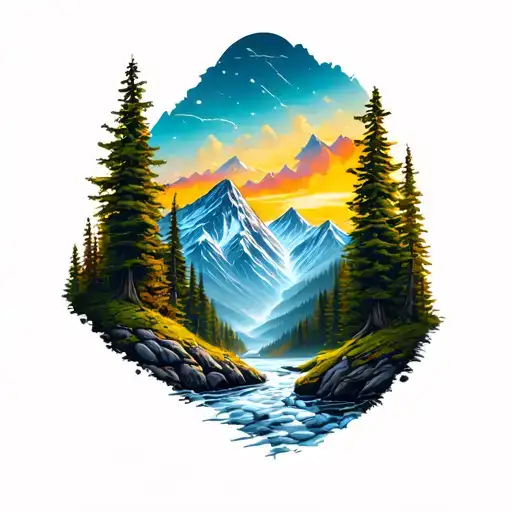 Travel And Woods Surrounded My Mountain