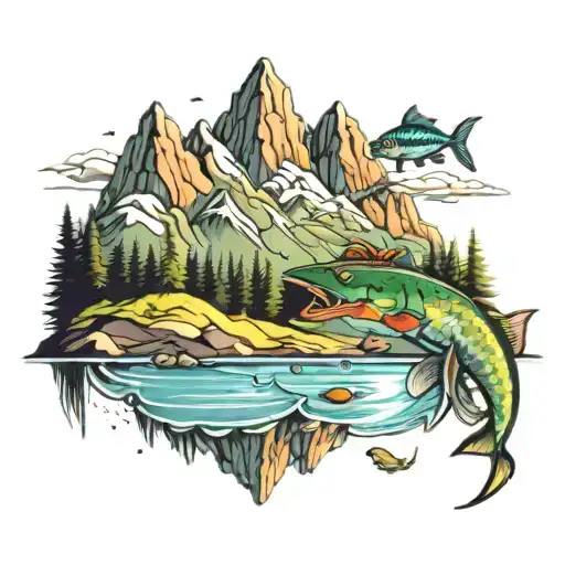 Mountains And Fishing