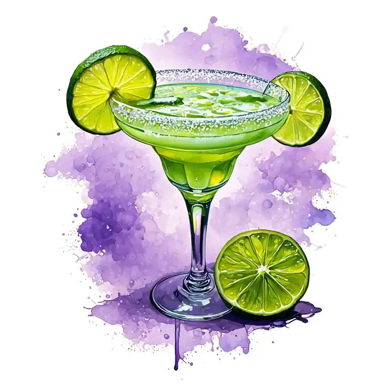 Margarita Glass With Lime