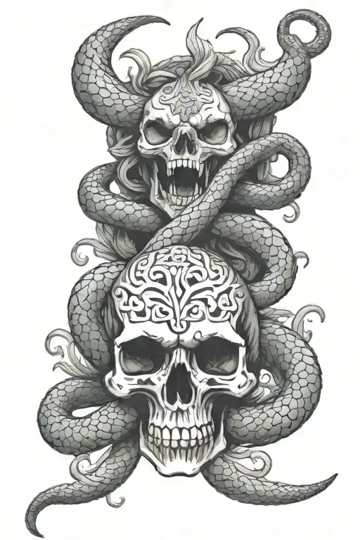 Viking Scull Snake