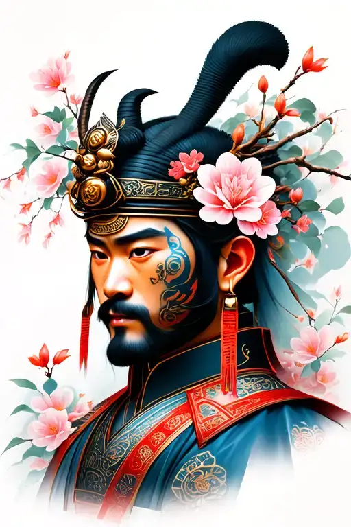 Chinese Warrior Face Sakura Fleur