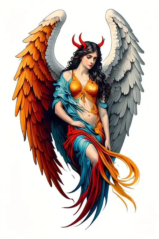 Angel And Devil Wings