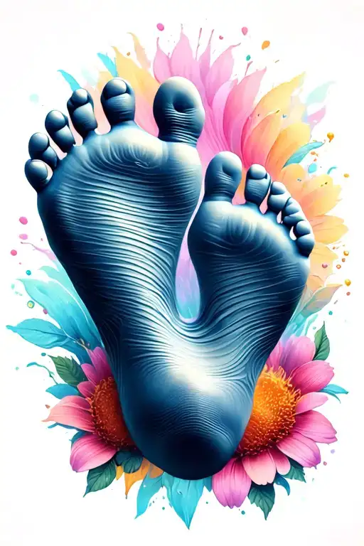 Baby Foot Prints Stepping