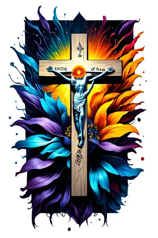 Faith Over Fear With A Cross