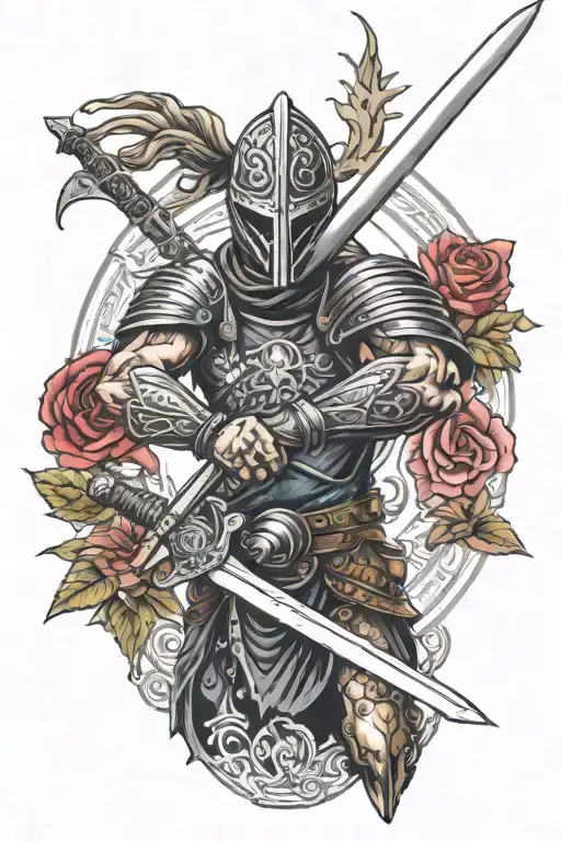 Warrior Wielding A Sword