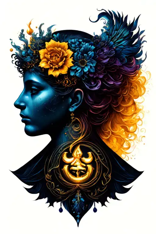 Gemini Sign Combined With A Tarus