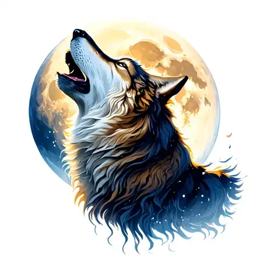 Wolf Howling At The Moon