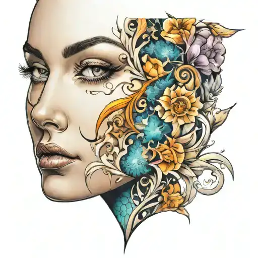 Beautiful Woman's Face