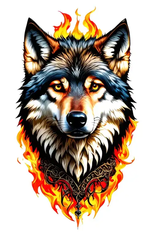 A Wolf And A Sign Of Patience And Treachery