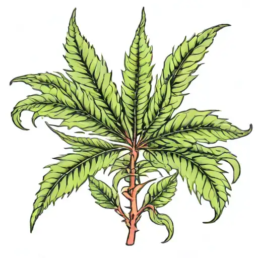 Marijuana Leaf Morphing
