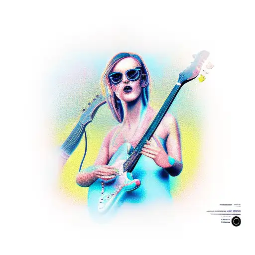 Both Electric And Classic Guitar With Somethings