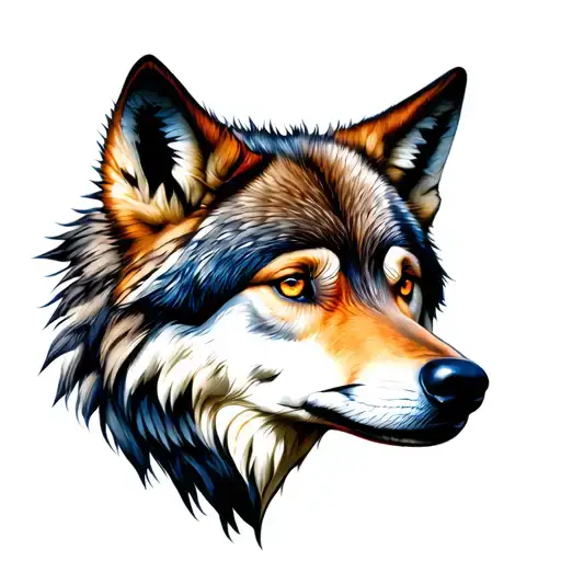 Wolf With Eyes