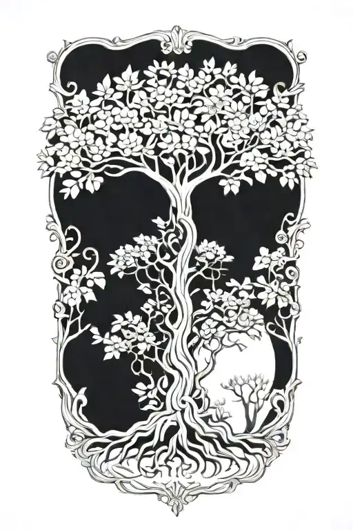 Tree Of Life With Nothing In The Background