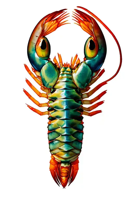 Mantese Shrimp Crawling Forward