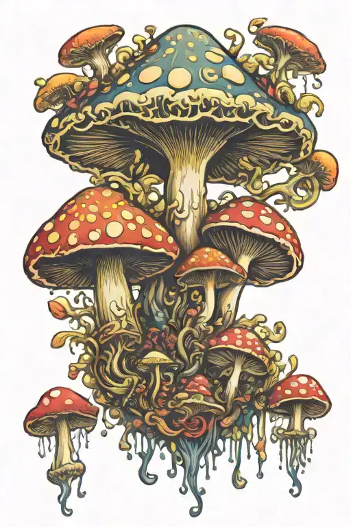 Psychedelic Mushroom Mandala