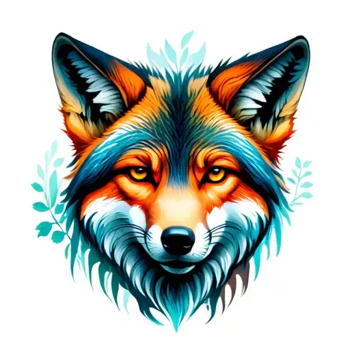 A Mix Of Fox And Wolf With Forest Shadows