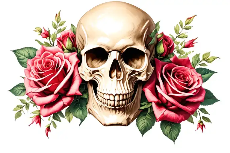 Skull And Roses