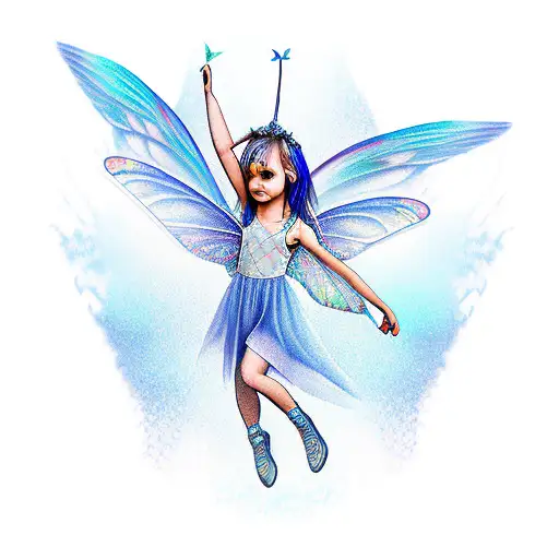 Fairy With Blue Wings