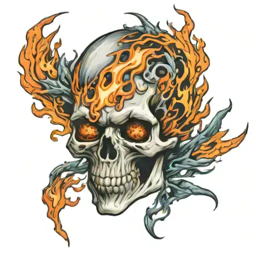 Flame Skull