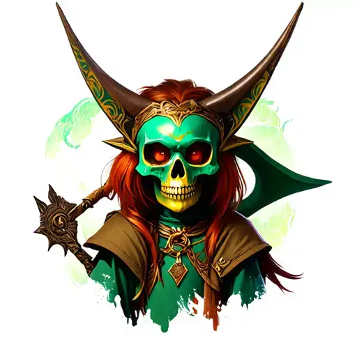 Skull Kid Wearing The Majoras Mask And Midna From Twilight Princess