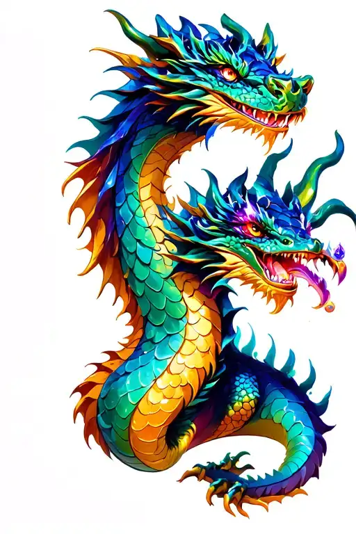 Dragon With Gem Scales