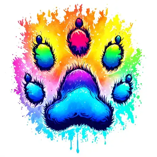 Gay Bear Paw Print