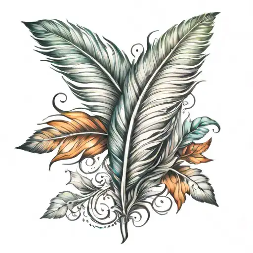 Delicate Feather Symbol