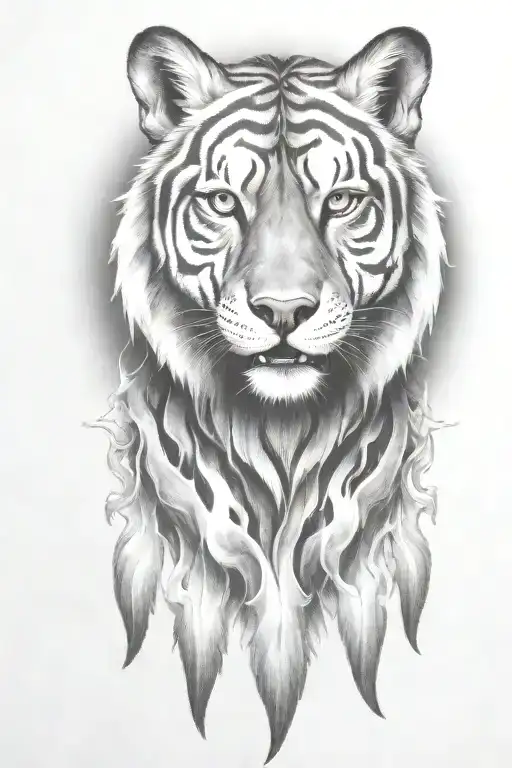 Hell Hound Dog With Flames