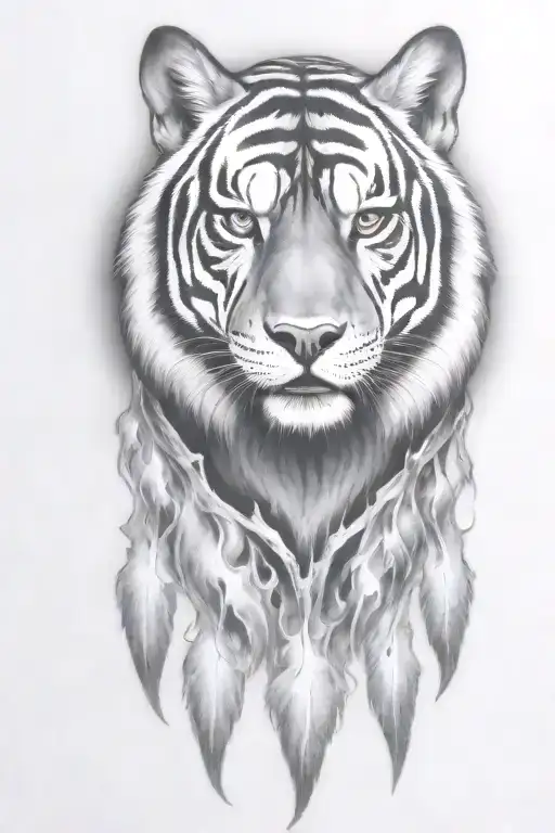 Hell Hound Dog With Flames