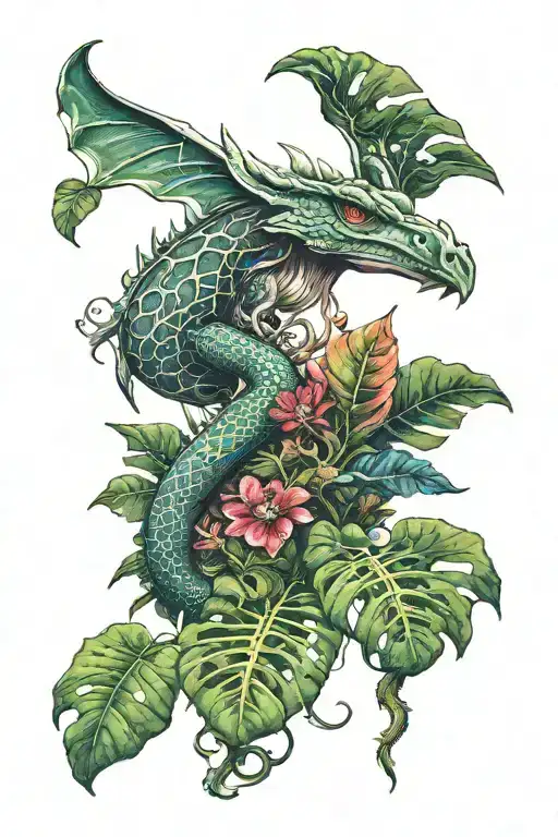 Monstera Mushroom Dragon