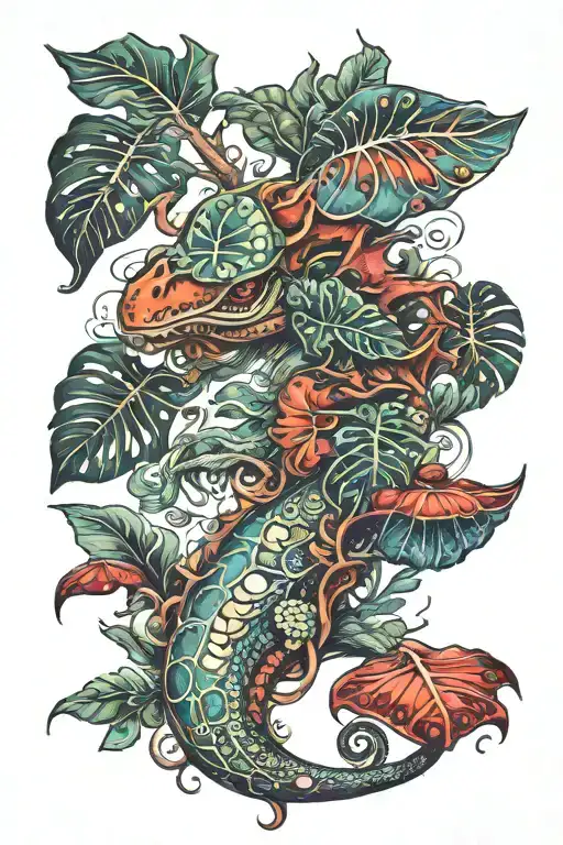 Monstera Mushroom Dragon