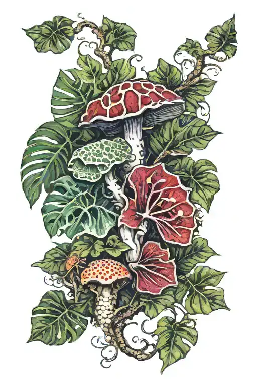 Gemini Monstera Dragon Mushroom