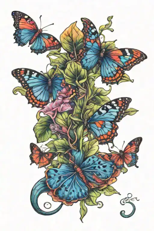 Gemini Monstera Dragon Mushroom Butterfly