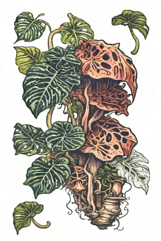 Monstera Mushrooms