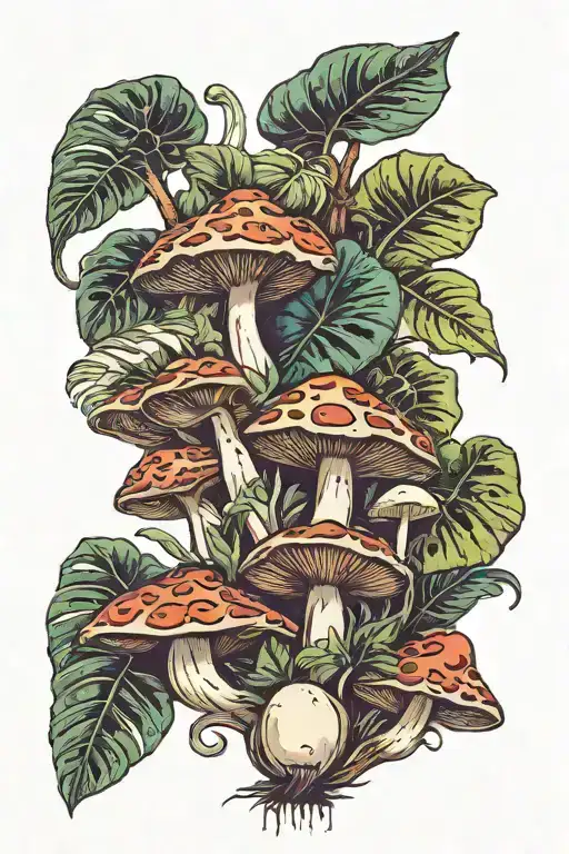 Monstera Mushrooms