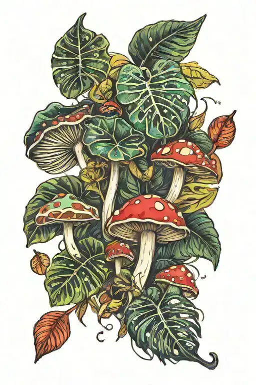 Monstera Mushrooms