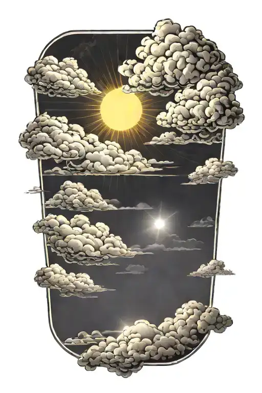 Sun Coming Through Clouds