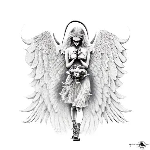 Fallen Angel With Bentley In It