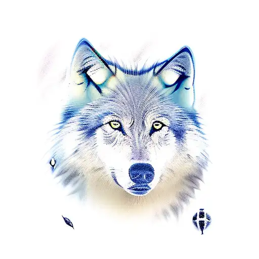 White Wolf With Cressent