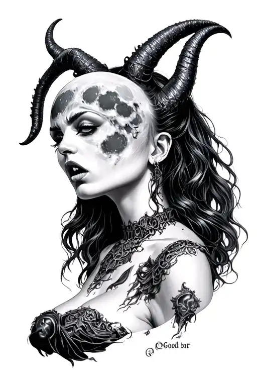 Good Angry Satanic Sister Full Moon