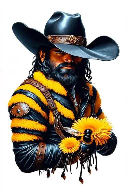 Bumblebee Cowboy Pollen Chaps Cowboy Hat